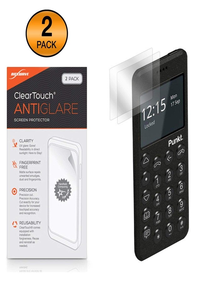 بوكس ويف واقي شاشة BoxWave متوافق مع Punkt MP02 - ClearTouch مضاد للتوهج (عبوة من قطعتين)، غشاء غير لامع مضاد لبصمات الأصابع لجهاز Punkt MP02 - Image 2